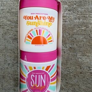 Body Prescriptions "You Are My Sunshine" and "Sun" body care gift set 8.8 Oz Ea.